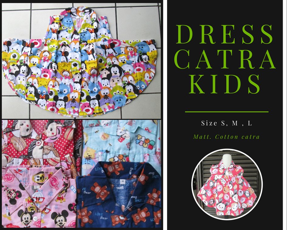 Konveksi Dress Catra Kids Karakter Murah