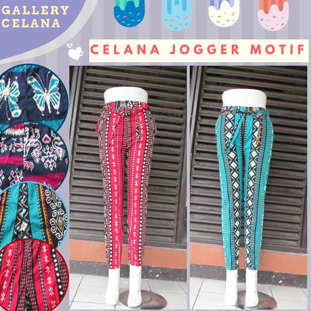 Konveksi Celana Jogger motif Wanita Dewasa Murah di Bandung