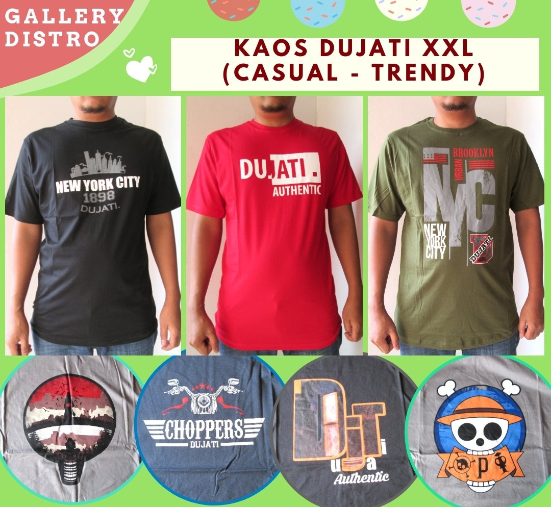 Distributor Kaos Distro Dujati XXL Dewasa Murah di Bandung