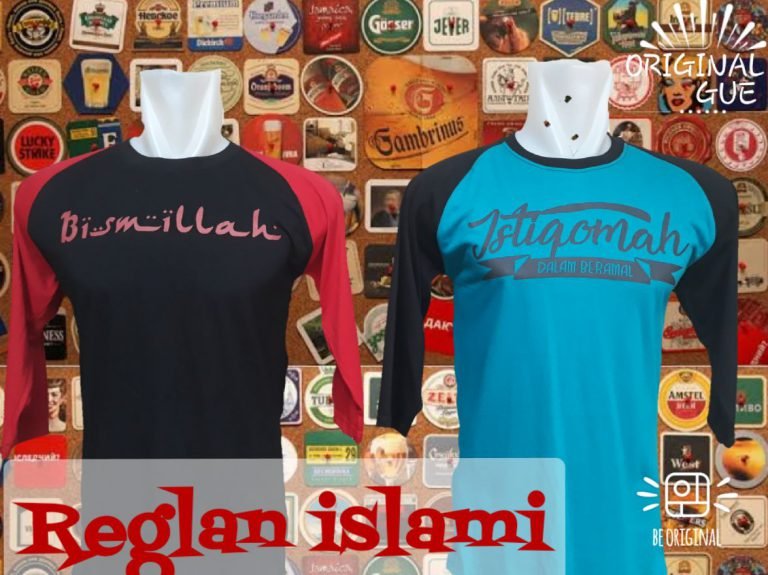  Pusat  Grosir  Kaos Distro Raglan Islami Dewasa Murah 