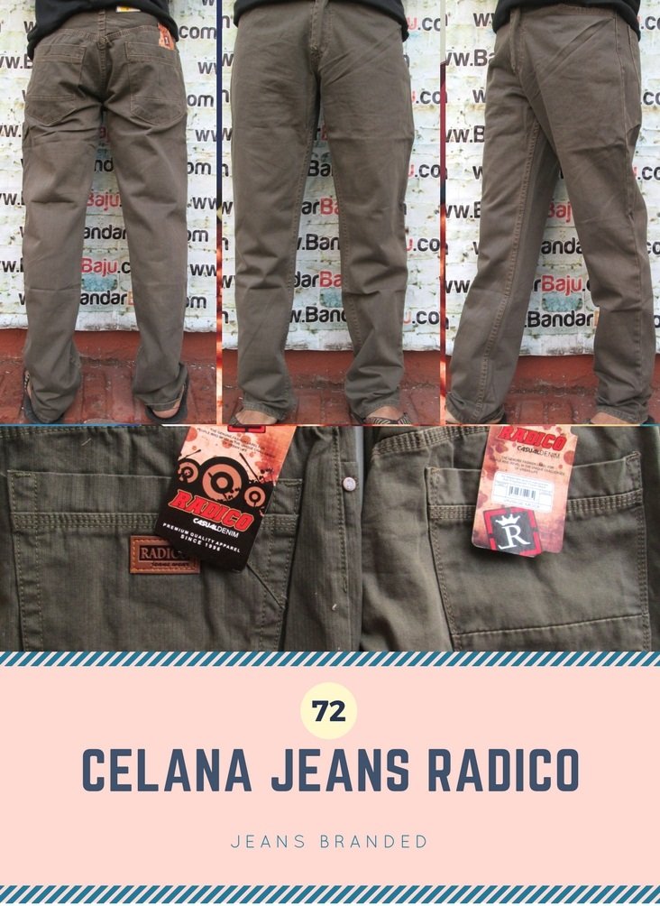 Pabrik Celana Jeans Radico Pria Dewasa Murah 72Ribu