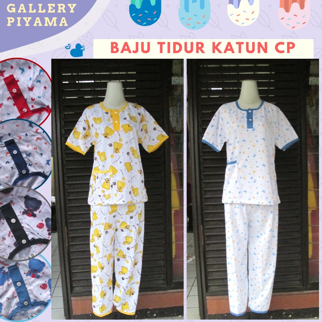 Grosir Baju Tidur Katun Dewasa Celana Panjang Murah di Bandung 31Ribu