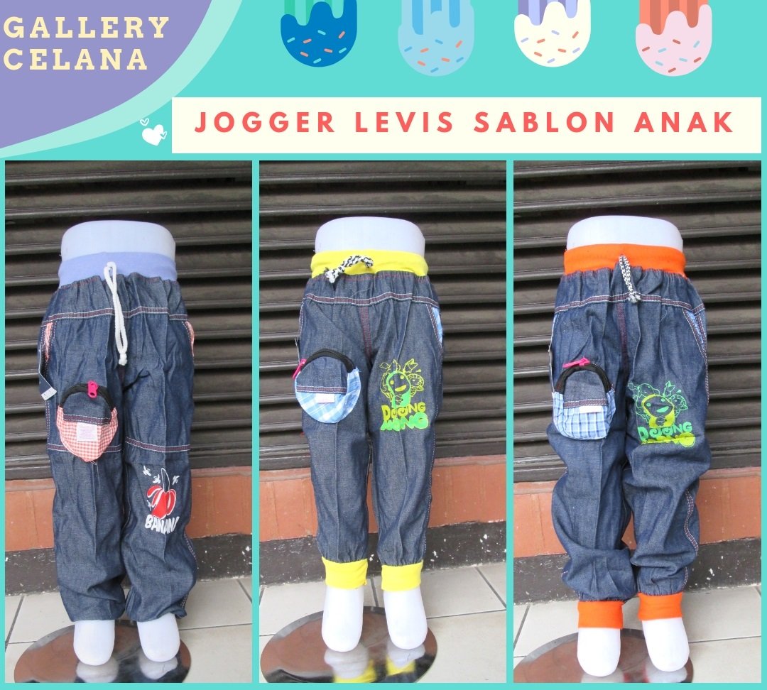 Pabrik Celana Jogger Levis Sablon Anak Laki Laki Murah di Bandung 20Ribu