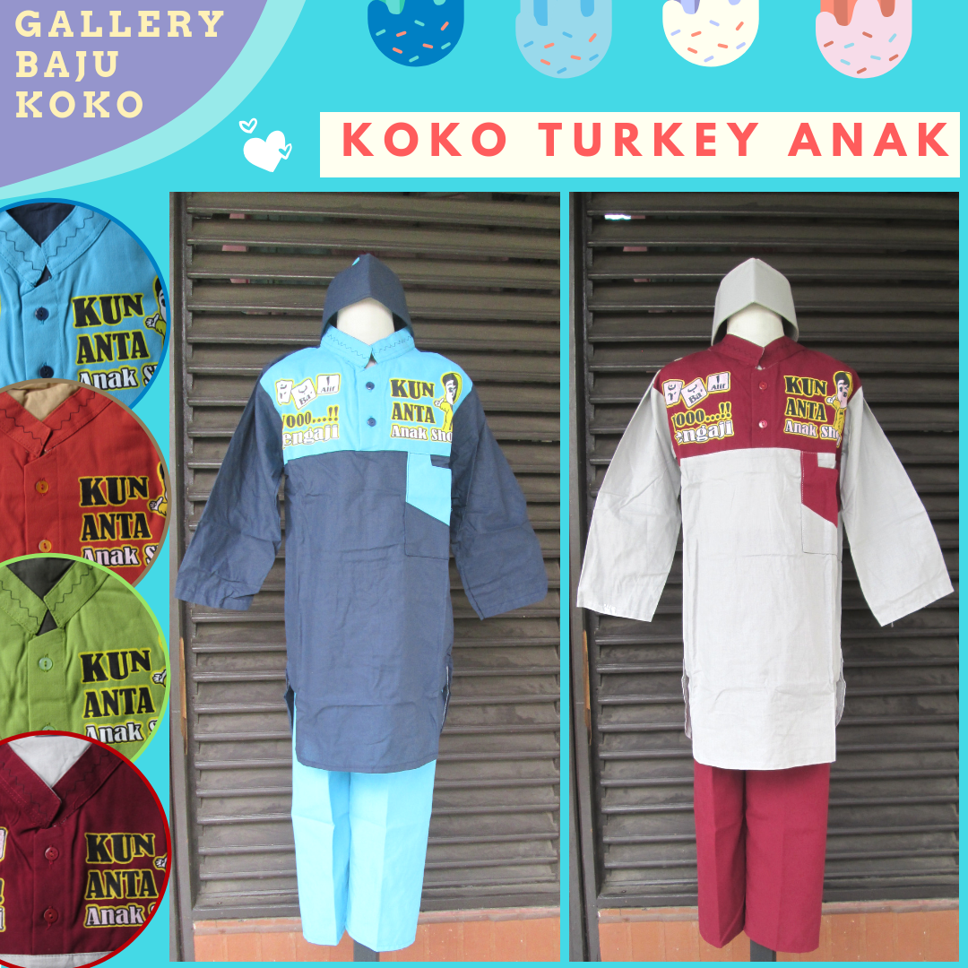 Pabrik Baju Koko Turkey Anak Laki Laki Murah di Bandung 45Ribuan