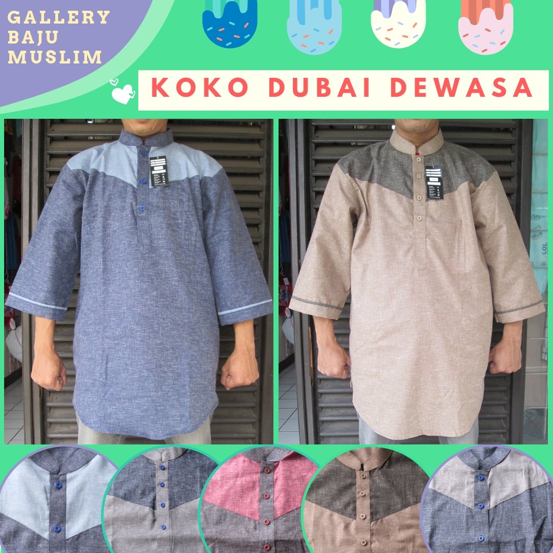 Pabrik Baju Koko Dubai Premium Dewasa Murah di Bandung 77Ribu