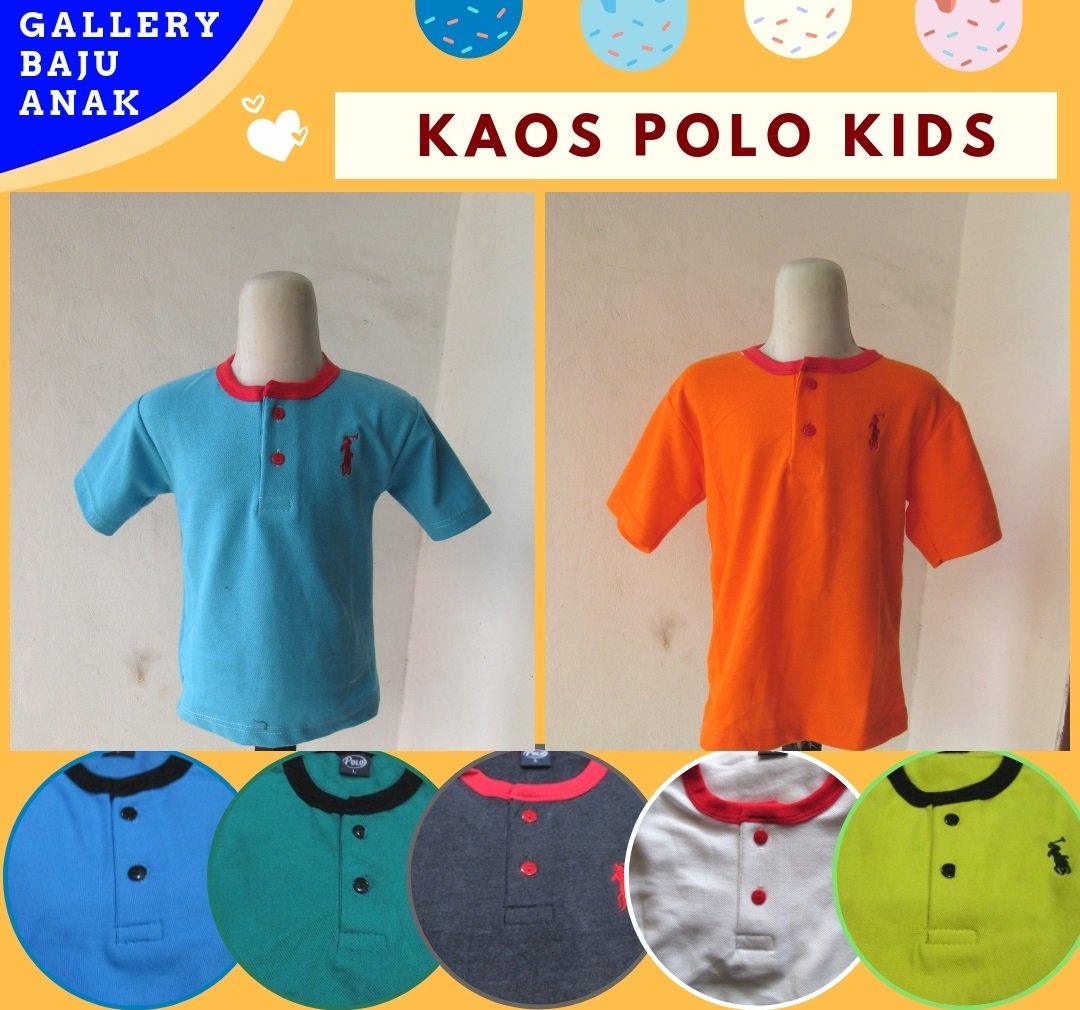 Sentra Grosir Kaos Polo Kids Ter-MURAH di Bandung Hanya 15RIBUAN